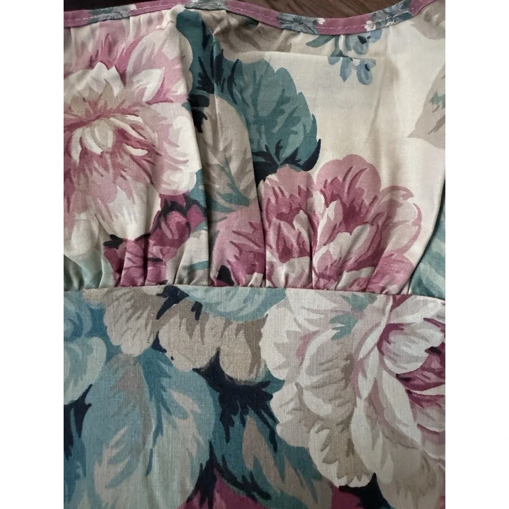 6 pc VTG Springmaid Queen Sheet Set Cottage  100% Cotton English Country Garden
